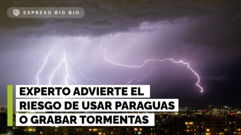Experto advierte riesgos de paraguas y grabar durante tormentas