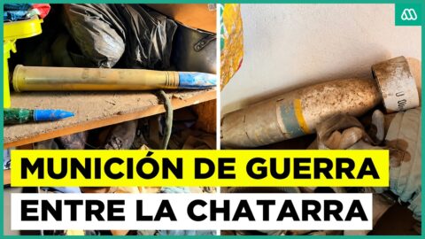 Explosivos y munición de guerra en chatarrería de Talcahuano