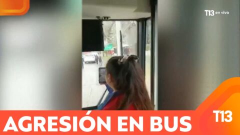 Familia ataca bus RED en La Florida tras bajarse de su auto