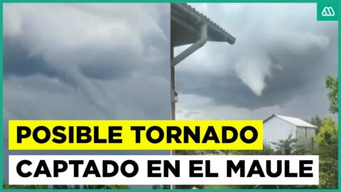 Formación tornádica deja techumbres volando en Retiro, Maule