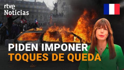 Francia impone toques de queda parciales ante los disturbios