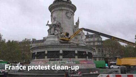 Francia limpia la plaza de la República tras un fin de semana de disturbios