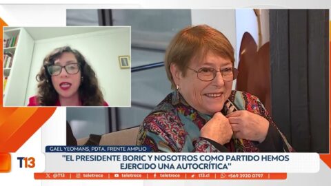 Gael Yeomans analiza en T13 Noche la agenda del Frente Amplio