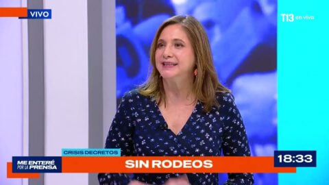 Gael Yeomans, presidenta del Frente Amplio, entrevistada por Tele 13