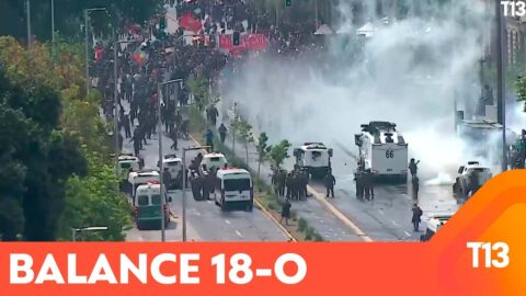 Gobierno reporta 14 carabineros heridos durante el 18-O