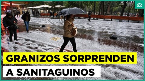 Granizada cubre Santiago y suspende partido Chile-Bolivia