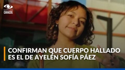 Hallan el cuerpo de Ayelén Sofía Páez en Sopó