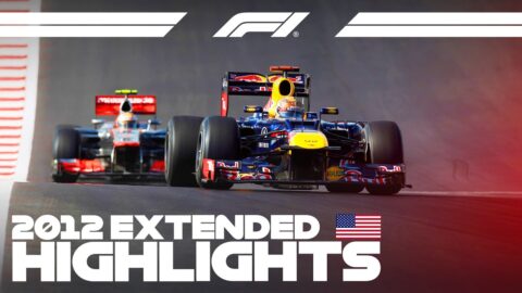 Hamilton y Vettel se disputaron el GP de Estados Unidos 2012