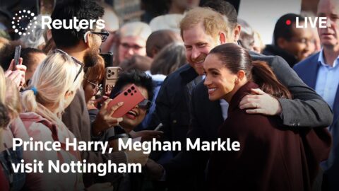 Harry y Meghan reaparecen en público en Nottingham