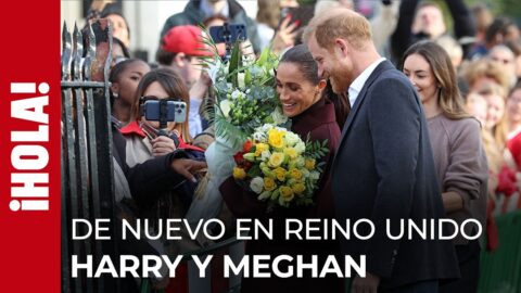 Harry y Meghan recorren Nottingham con público en la calle