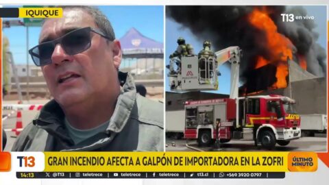 Incendio afecta galpón de importadora en la Zofri de Iquique