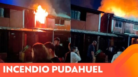Incendio consume seis viviendas en Pudahuel y deja un fallecido