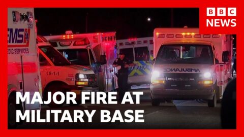 Incendio en base militar de Canadá deja muertos y heridos