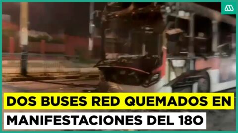 Informe policial detalla quema de dos buses Red en marchas