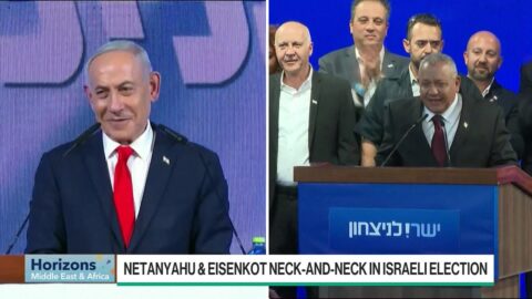 Israel cuenta votos sin ganador claro entre Netanyahu y Eisenkot