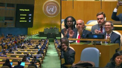 La ONU pide fin del embargo a Cuba con el menor apoyo en 30 años