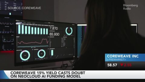 Las acciones de CoreWeave caen por temores sobre su deuda