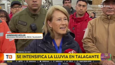 Lluvia se intensifica en Talagante y no todos evacuaron