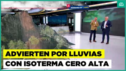 Lluvias con isoterma alta elevan riesgo de aluviones en Chile