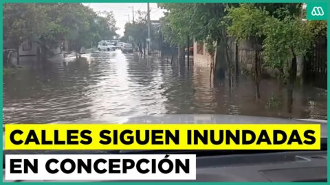 Lluvias dejan inundaciones en Concepción y mall anegado en Chillán