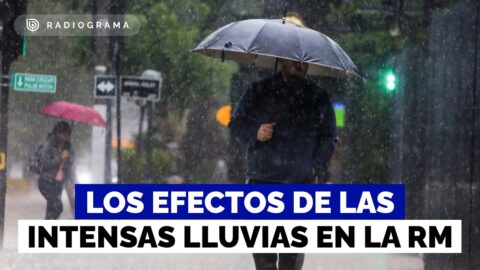 Lluvias en Santiago dejan granizo, quebradas activas y clases suspendidas en tres comunas