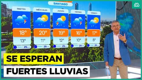 Lluvias fuertes en zona central por sistema frontal cálido