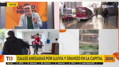 Lluvias generan caos vial y anegamientos en Santiago