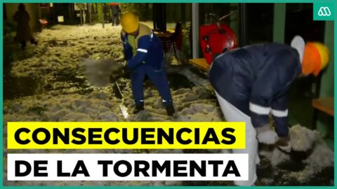 Lluvias inundan estacionamiento municipal de Providencia