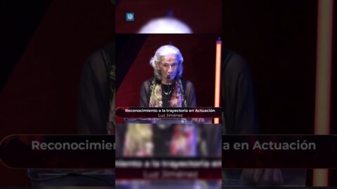 Luz Jiménez se emociona al recibir homenaje a su trayectoria