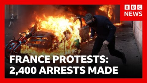 Macron pide calma tras protestas con disturbios en Francia