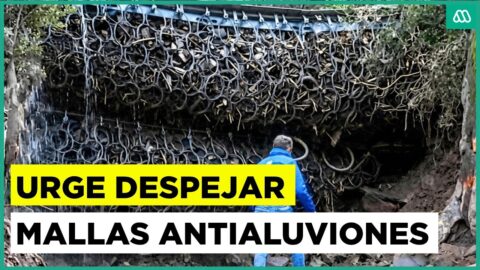 Mallas antialuviones en la precordillera enfrentan problemas de mantención