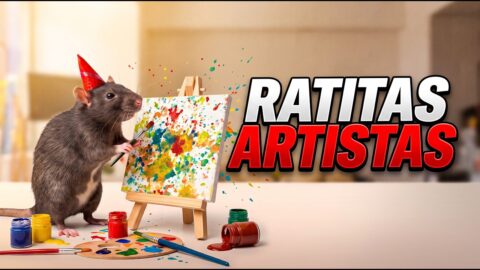 Mandi enseña a pintar a sus ratas y vende sus obras