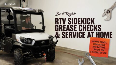 Mantenimiento básico de un Kubota RTV Sidekick cada 50 horas