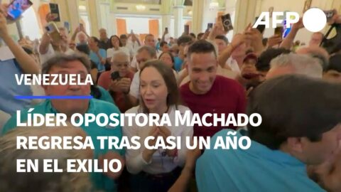 María Corina Machado regresa a Venezuela tras casi un año de exilio