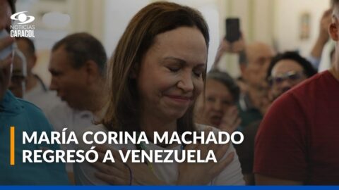 María Corina Machado regresa a Venezuela tras diez meses fuera
