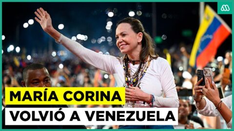 María Corina Machado regresa a Venezuela y es recibida por multitudes