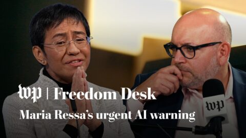 Maria Ressa advierte sobre los riesgos de la IA para la democracia