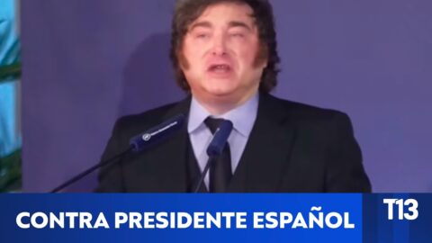Milei acusa a Pedro Sánchez de dictador y corrupto en Madrid