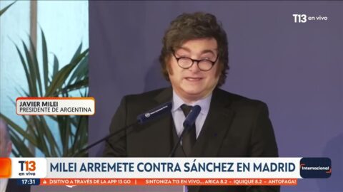 Milei critica a Sánchez durante su visita a Madrid