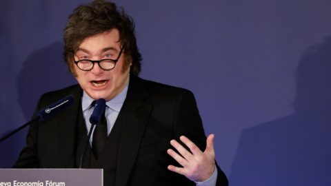 Milei habla en el Nueva Economía Fórum desde Madrid