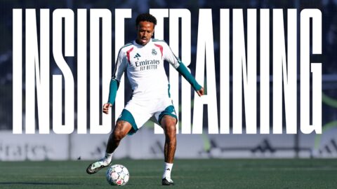 Militão marca un remate sin mirar antes de Leipzig