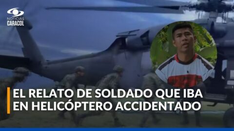 Militares sobreviven a accidente de helicóptero en Cauca