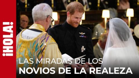 Miradas de los novios en el altar de bodas reales europeas