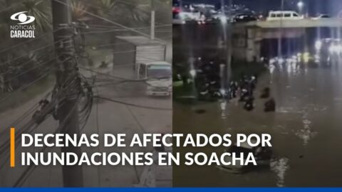 Motociclista muere arrastrado por inundaciones en Soacha