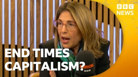 Naomi Klein advierte sobre el fascismo y el fin del capitalismo