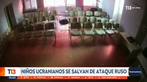 Niños ucranianos sobreviven a un ataque ruso