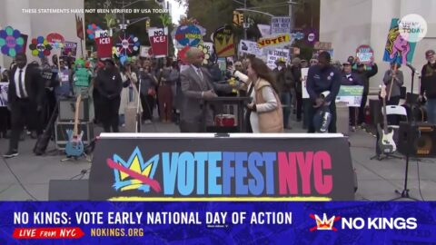 No Kings: Acosta y Sharpton critican a Trump en sus discursos