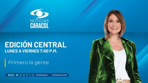 Noticias Caracol emite su informativo central de la noche