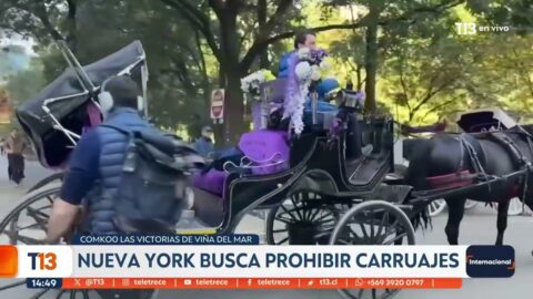 Nueva York impulsa prohibir el uso de carruajes