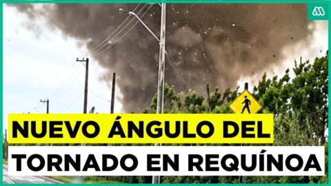 Nuevas imágenes del tornado en Requínoa desde otro ángulo